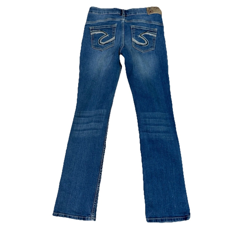Silver Jeans Co. Girls‎ Jeans 14 Tammy Western Straight Leg Casual Medium Wash